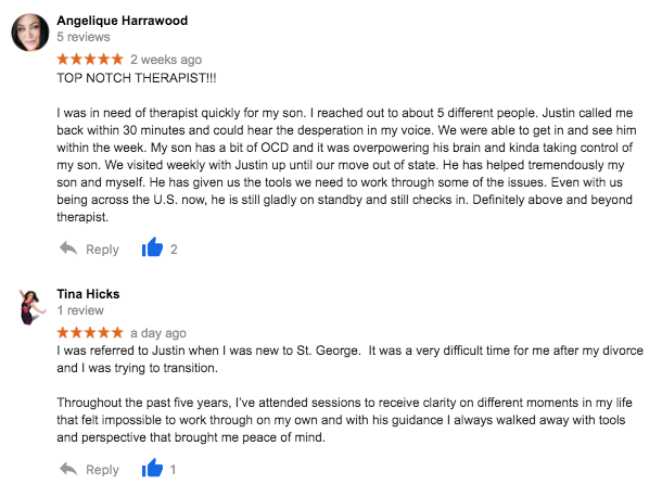 review of st george counselor justin stum 