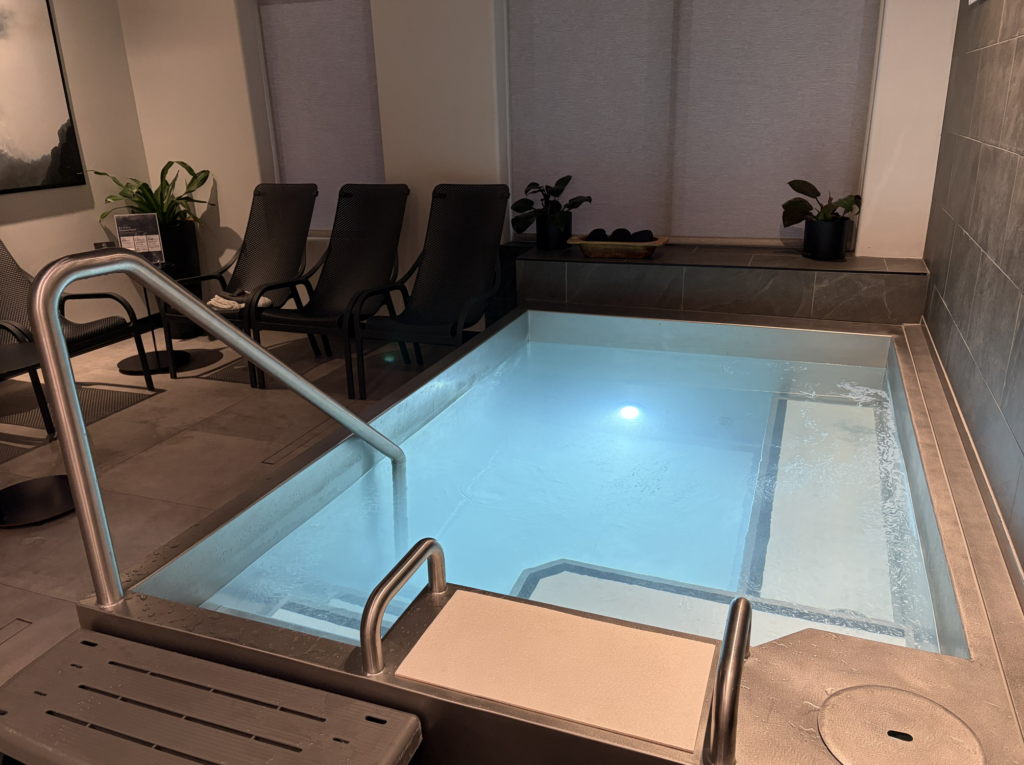 Image of cold plunge pool for trauma healing and nervous system reset in st george utah
